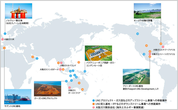 大阪ガス　海外展開